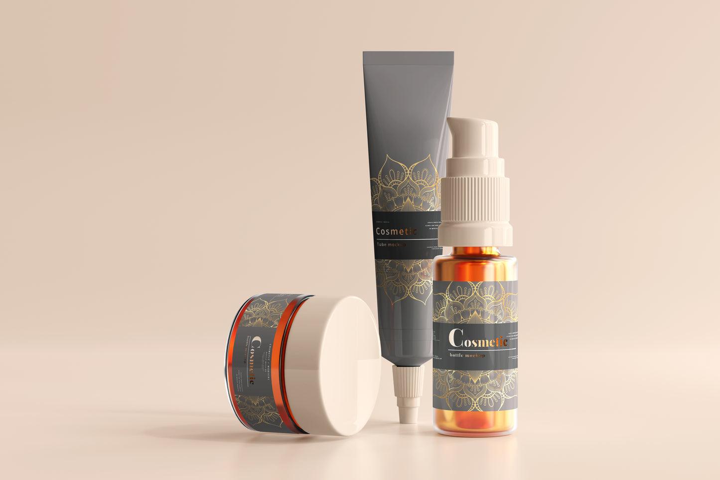 Cosmetic Branding Mockup Scenes