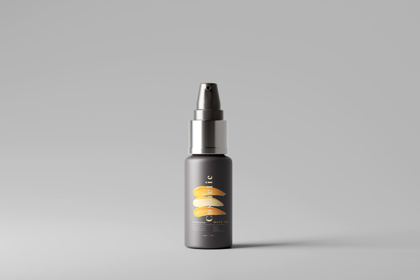 Dark Color Plastic Spray Bottle Mockup