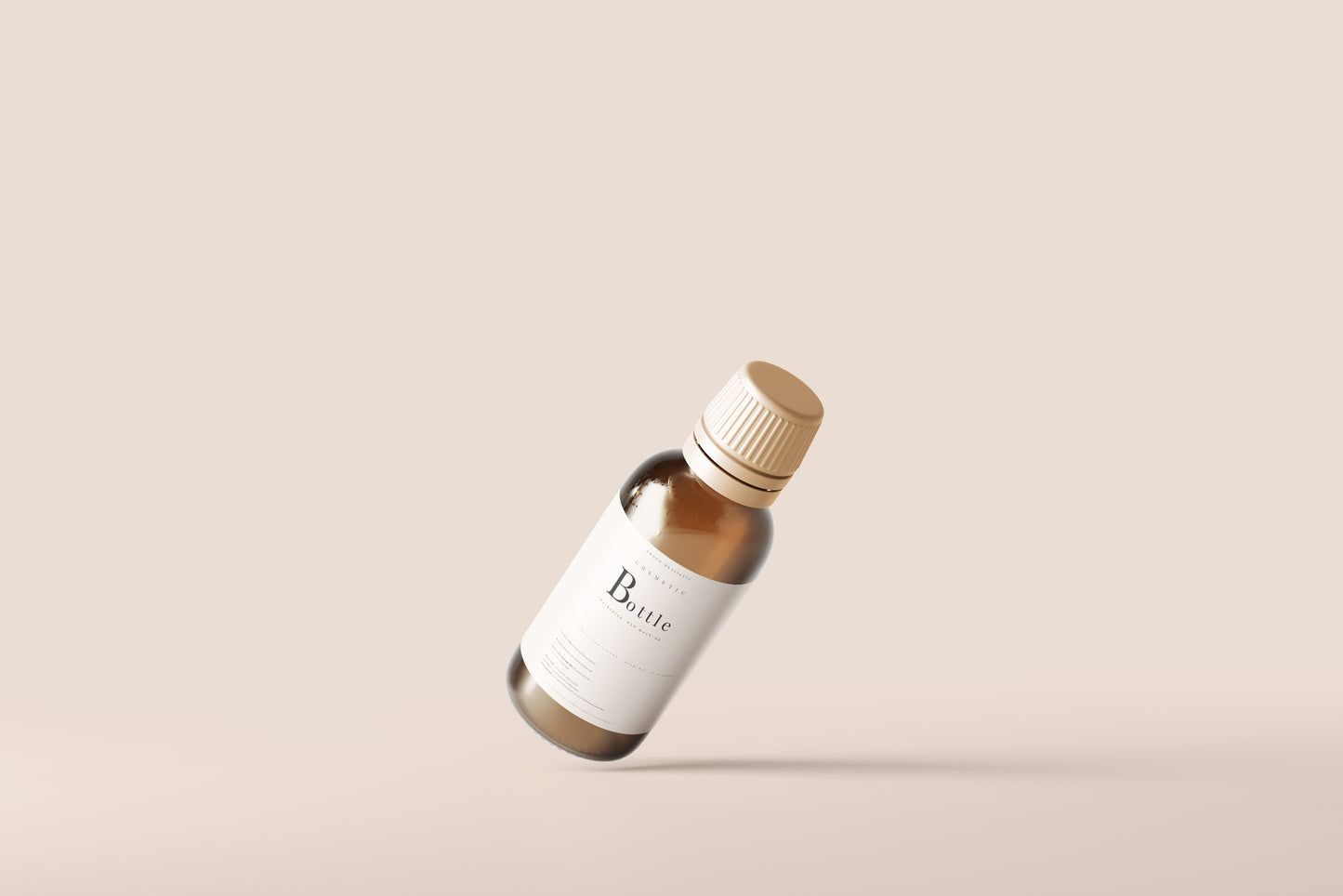 Amber Bottle Mockup