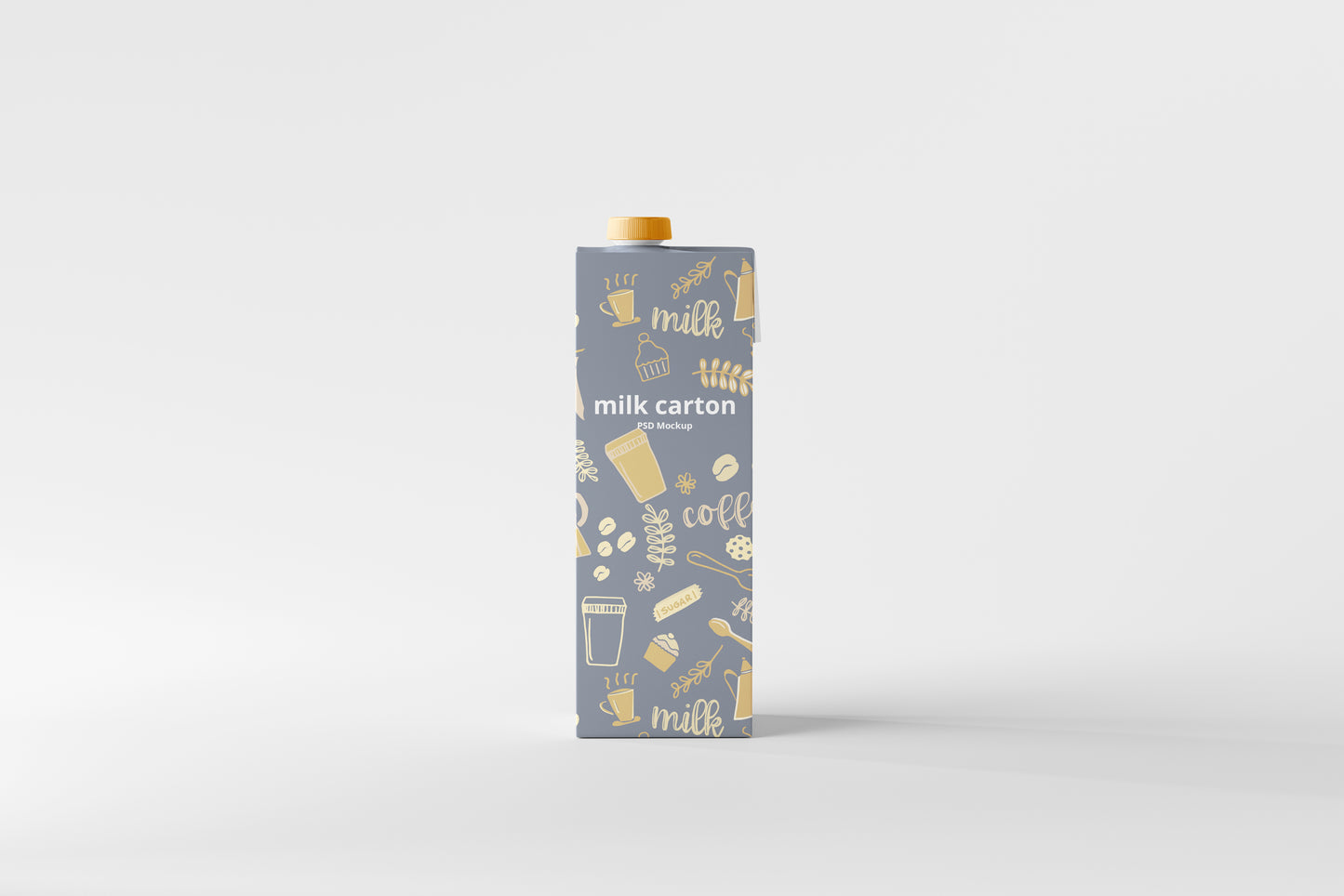 Milk Carton Box Mockup