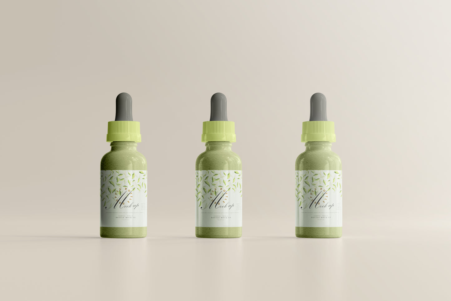 Plastic Dropper Bottle Mockup