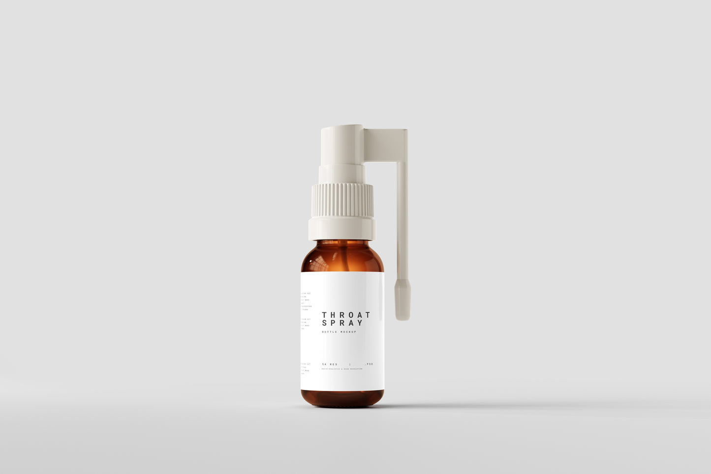 Throat Spray Pump Bottle Mock-Up