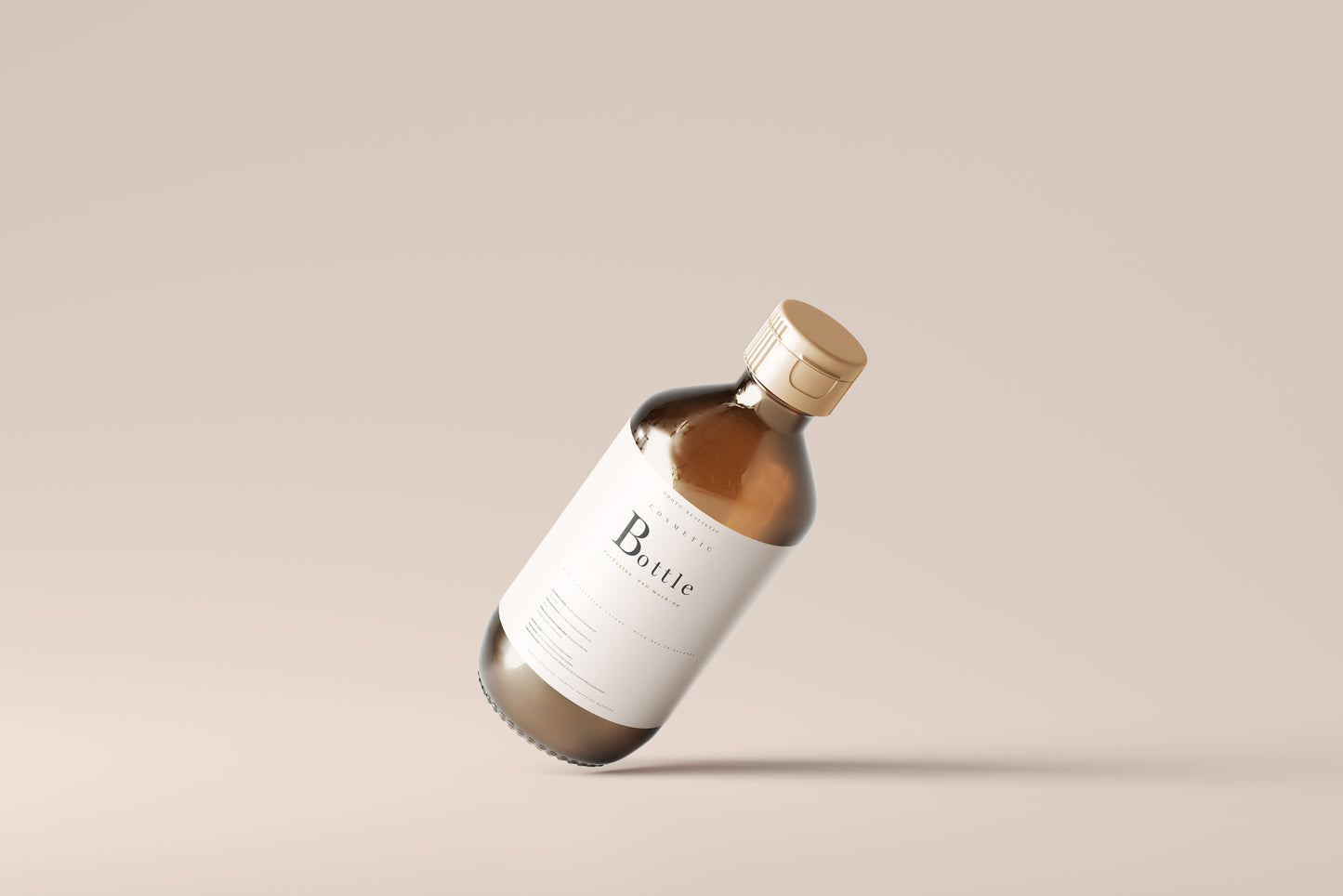 Amber Bottle Mockup