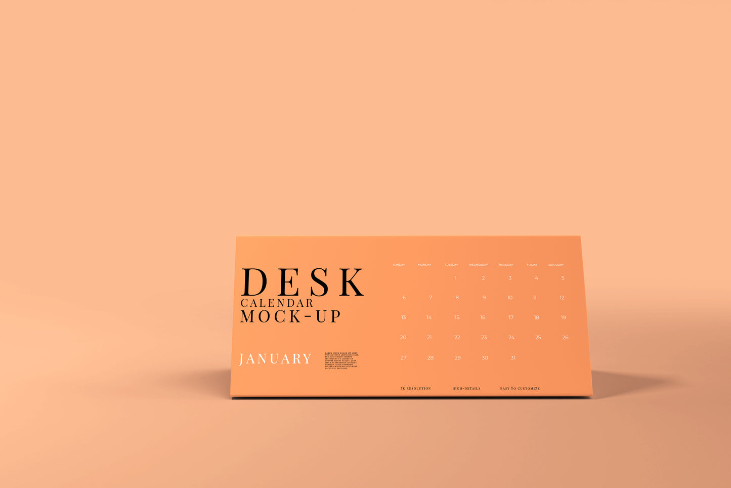 Desk Calendar Mockups