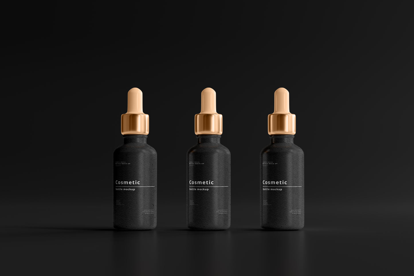 Dark Cosmetic Branding Mockup Bundle