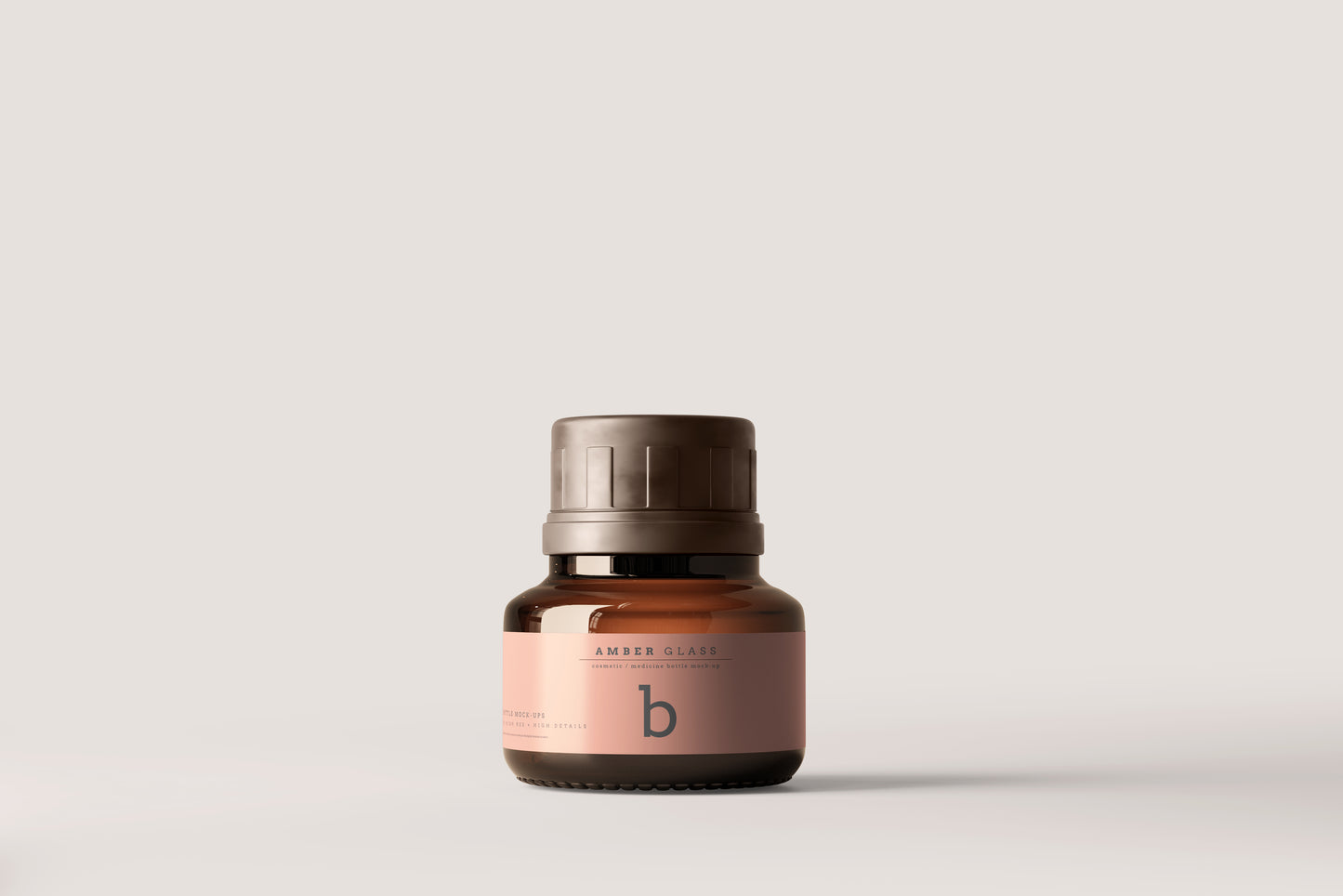 Amber Glass Bottle Mockups