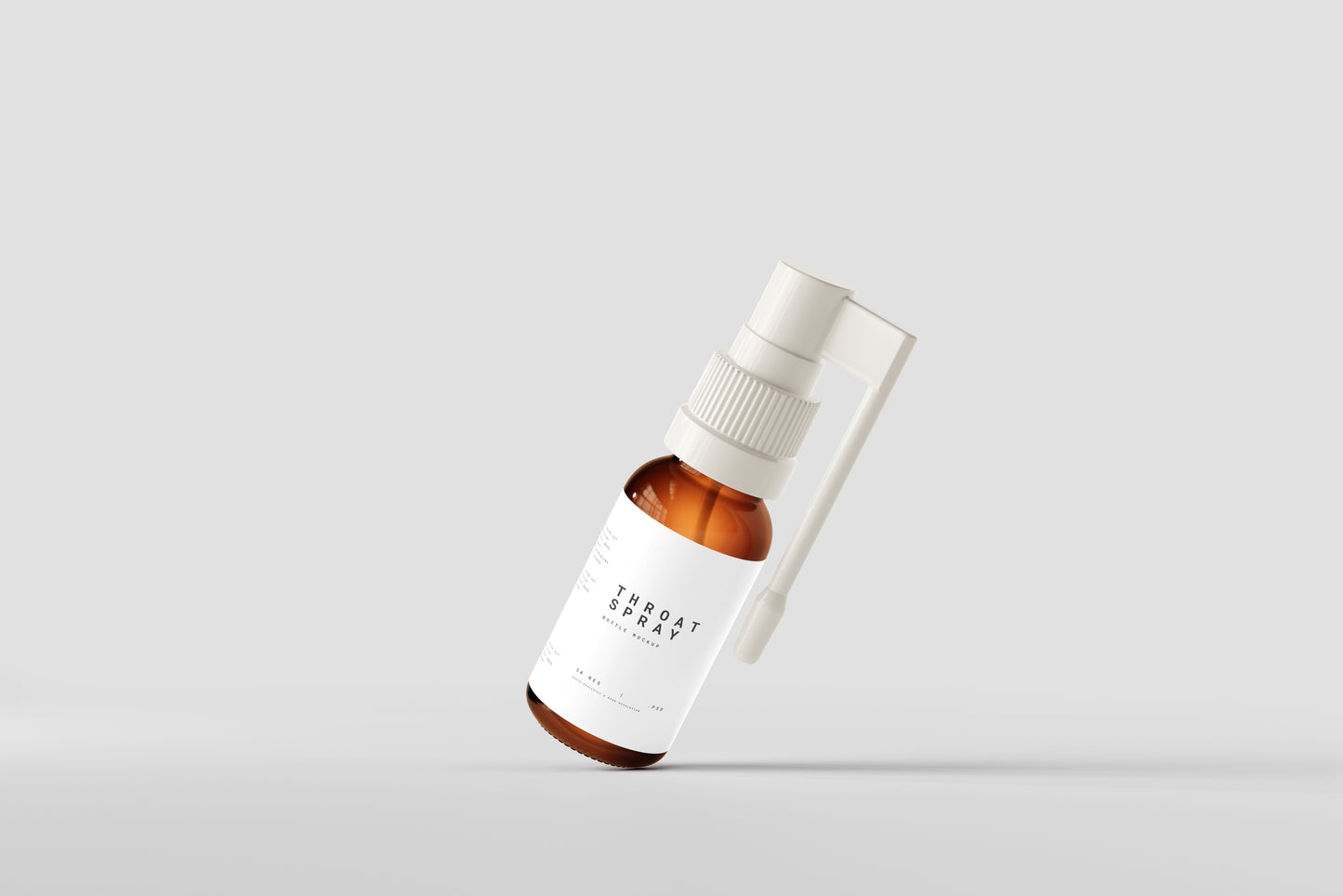 Throat Spray Pump Bottle Mock-Up