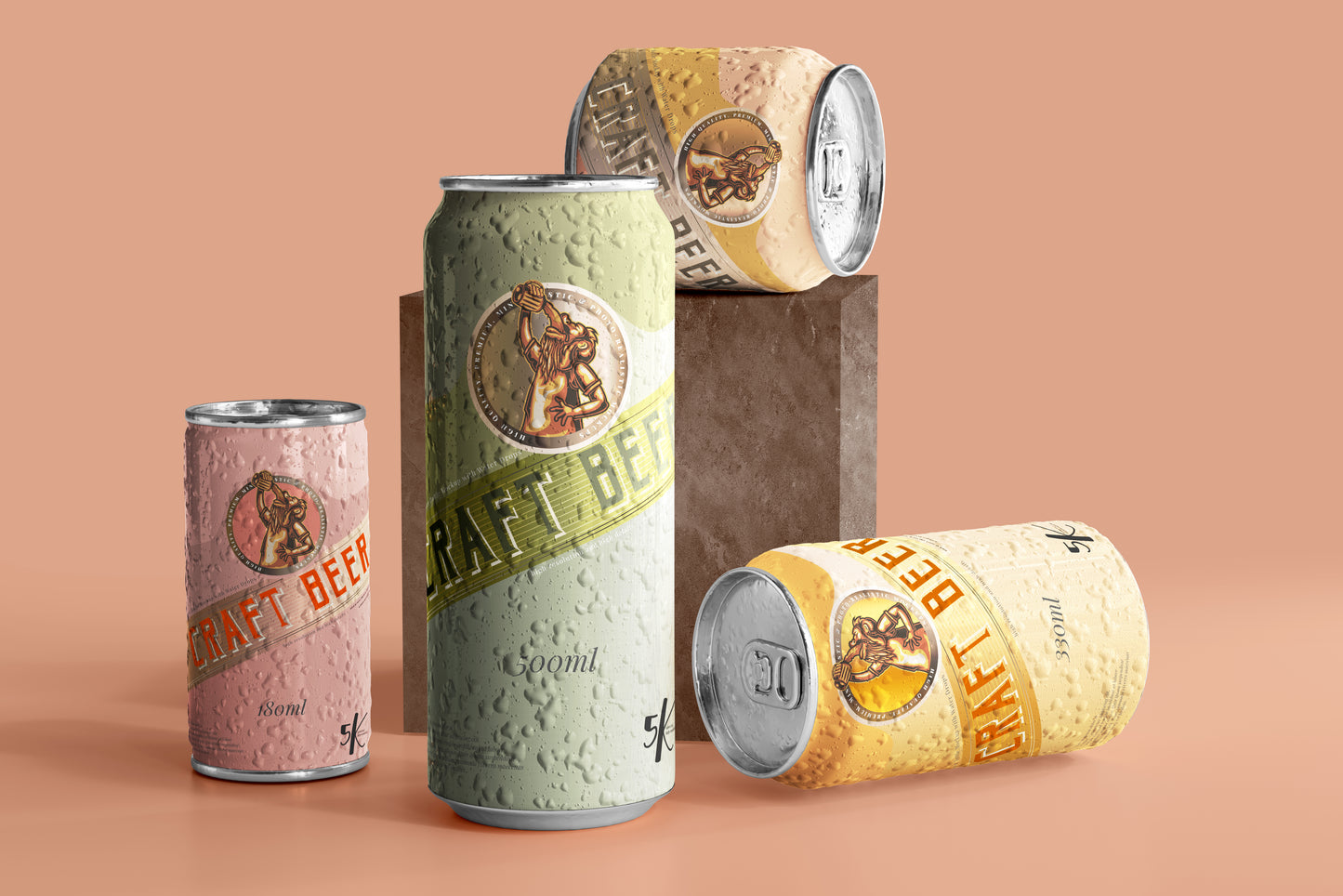 Beer or Soda Can Mockup Scene