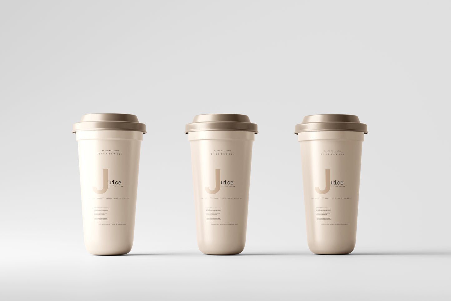 Disposable Plastic Cup Mockup