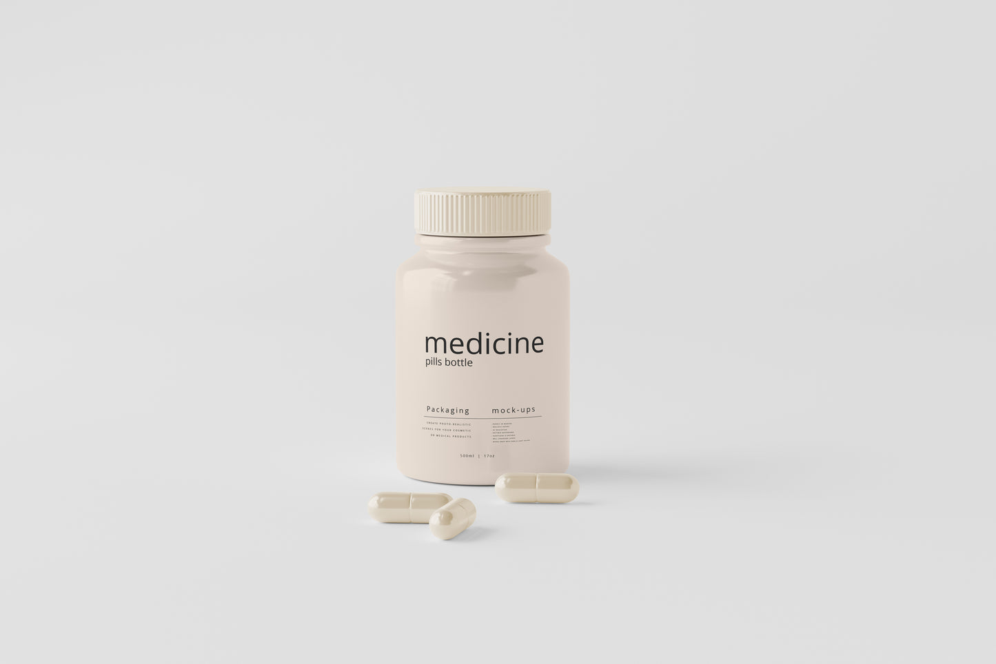 Capsules Bottle Mockups