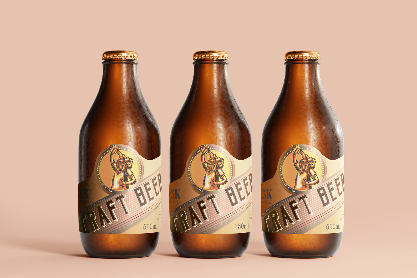 Cold Beer Bottle Mockups