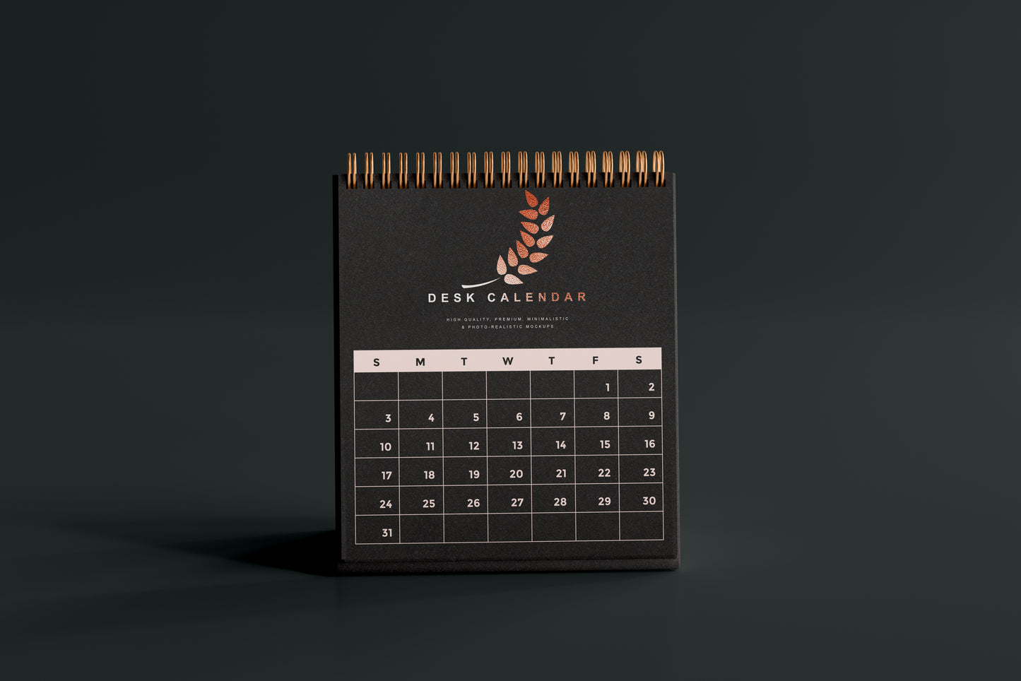 Desk Calendar Mockup