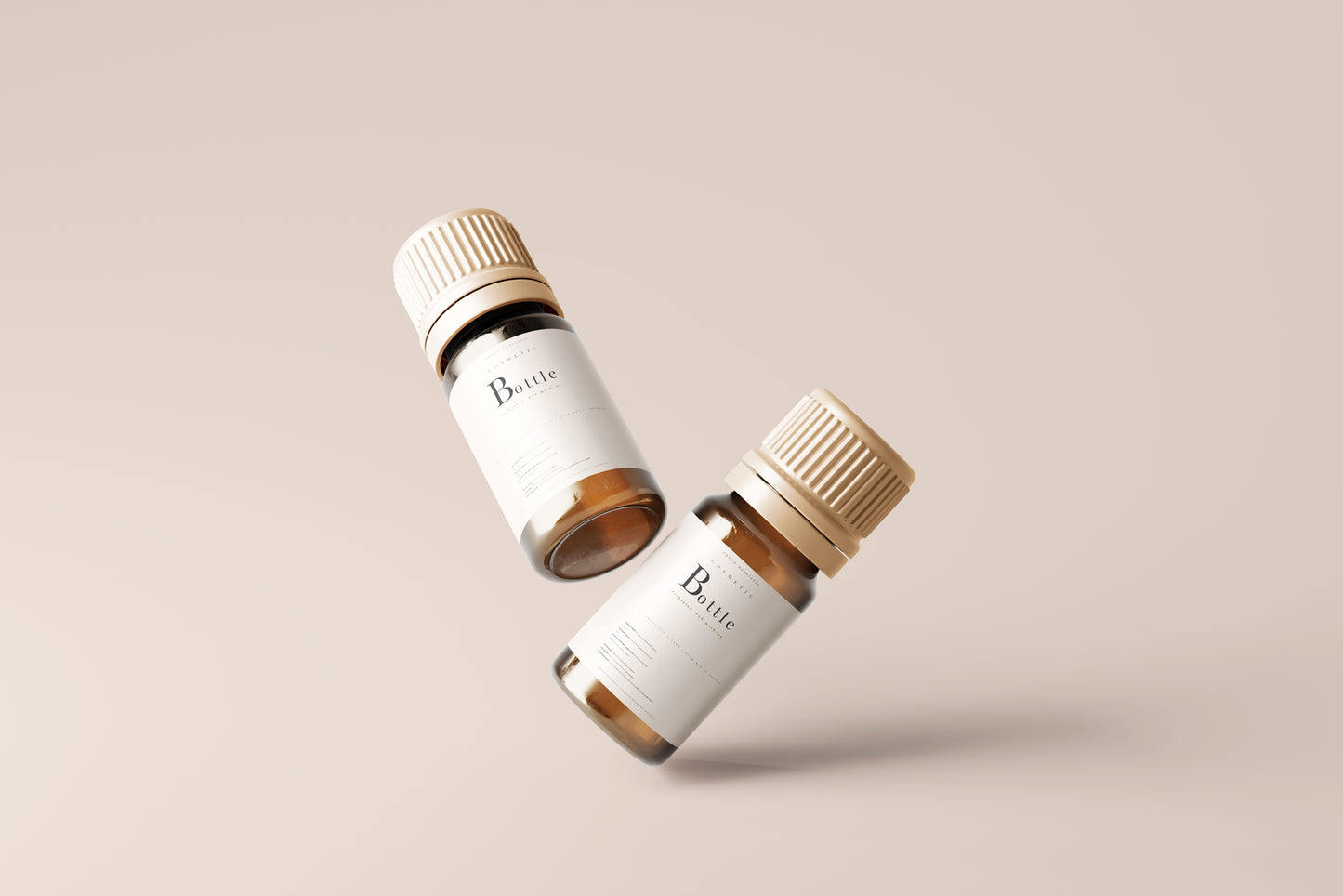 Amber Bottle Mockup