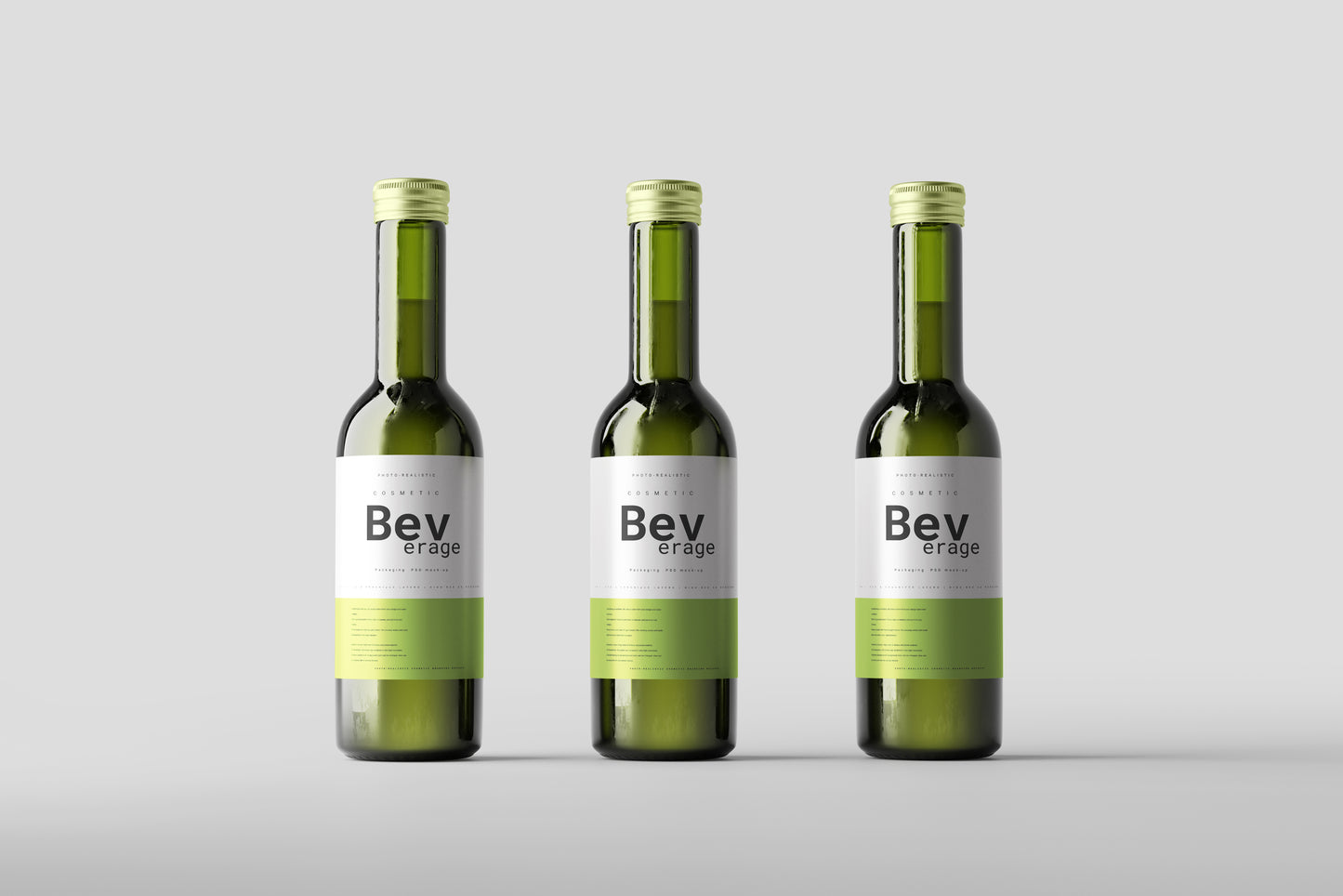 Quarter Mini Bottle Mock-Up