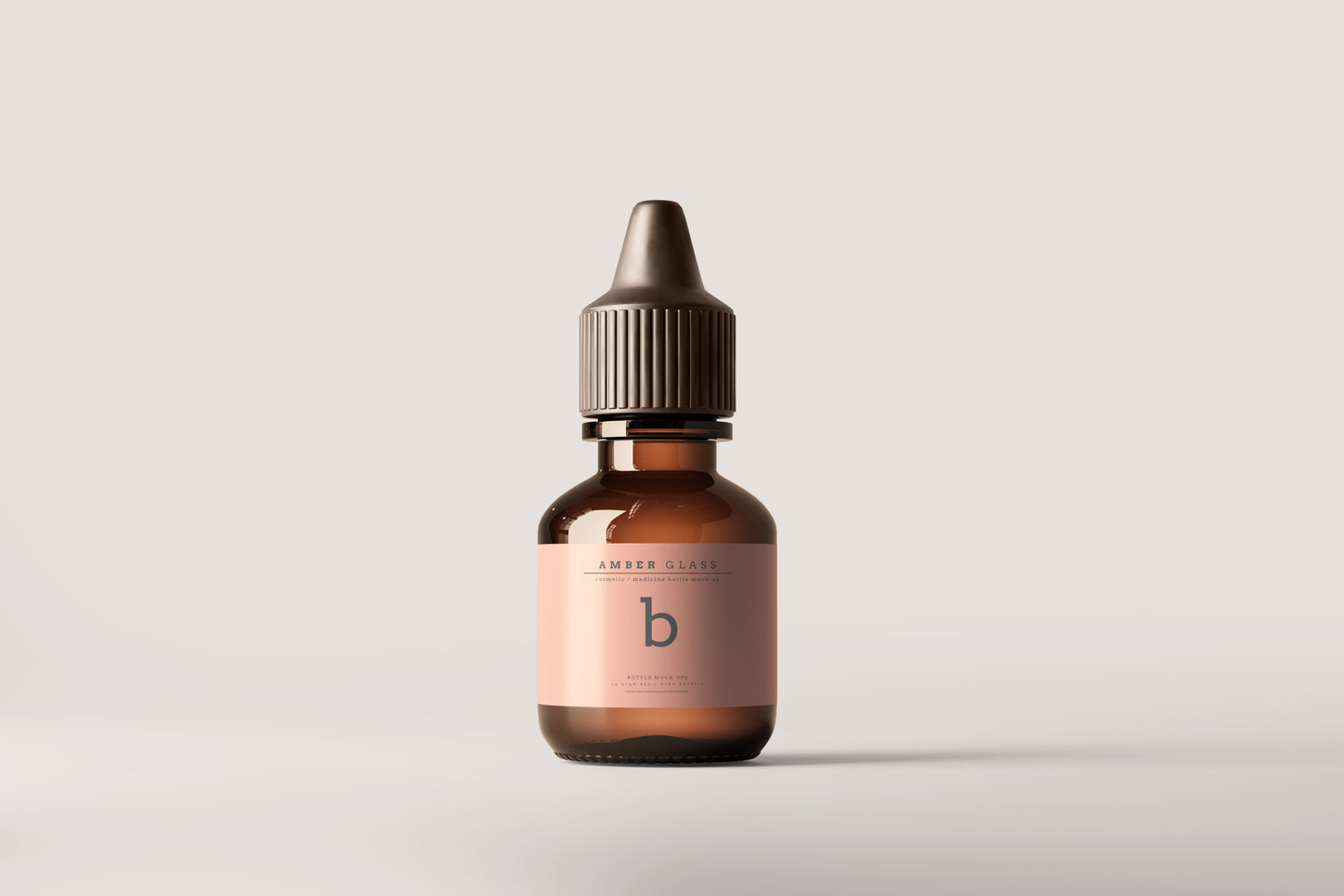 Amber Glass Bottle Mockups