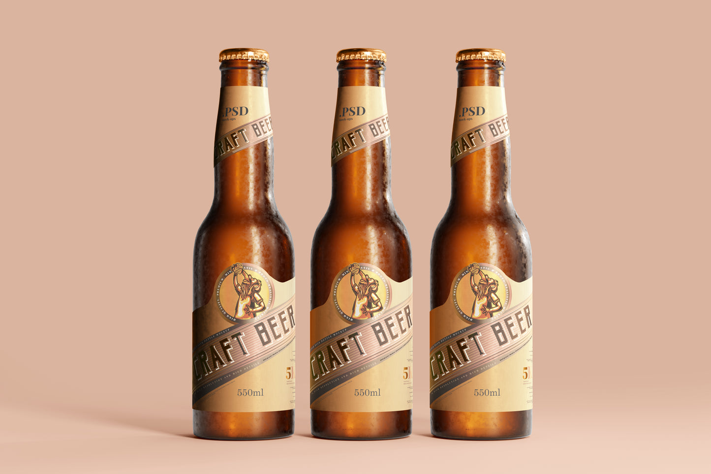 Cold Beer Bottle Mockups