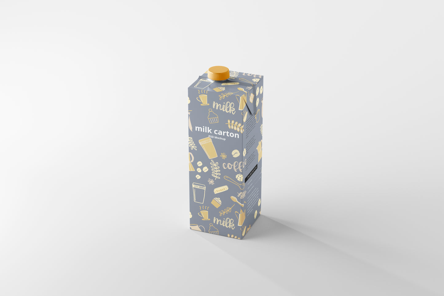Milk Carton Box Mockup