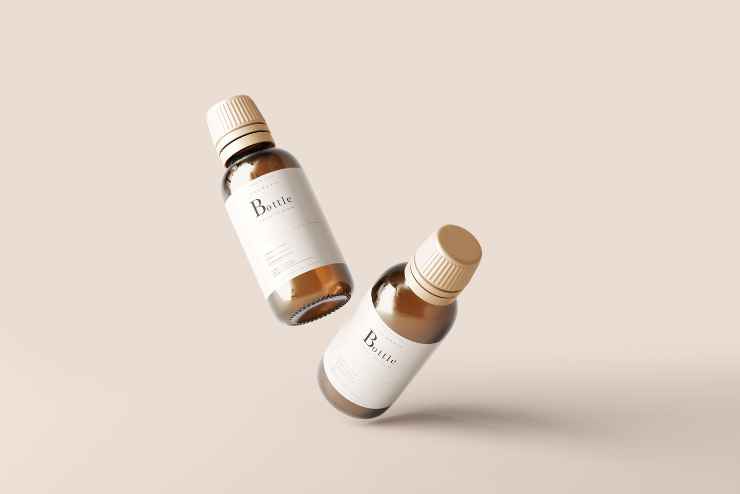 Amber Bottle Mockup