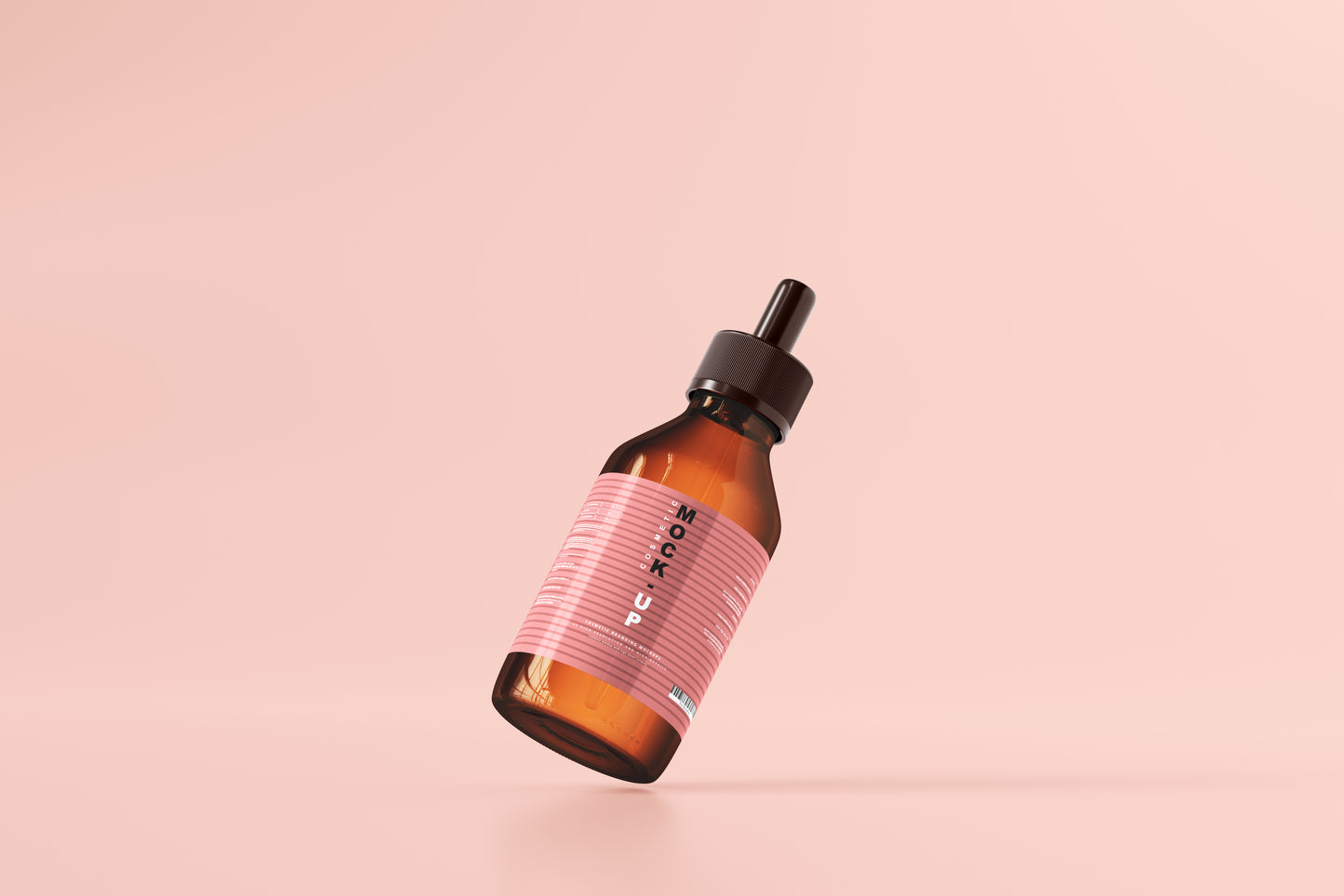 Amber Glass Dropper Bottle Mockups