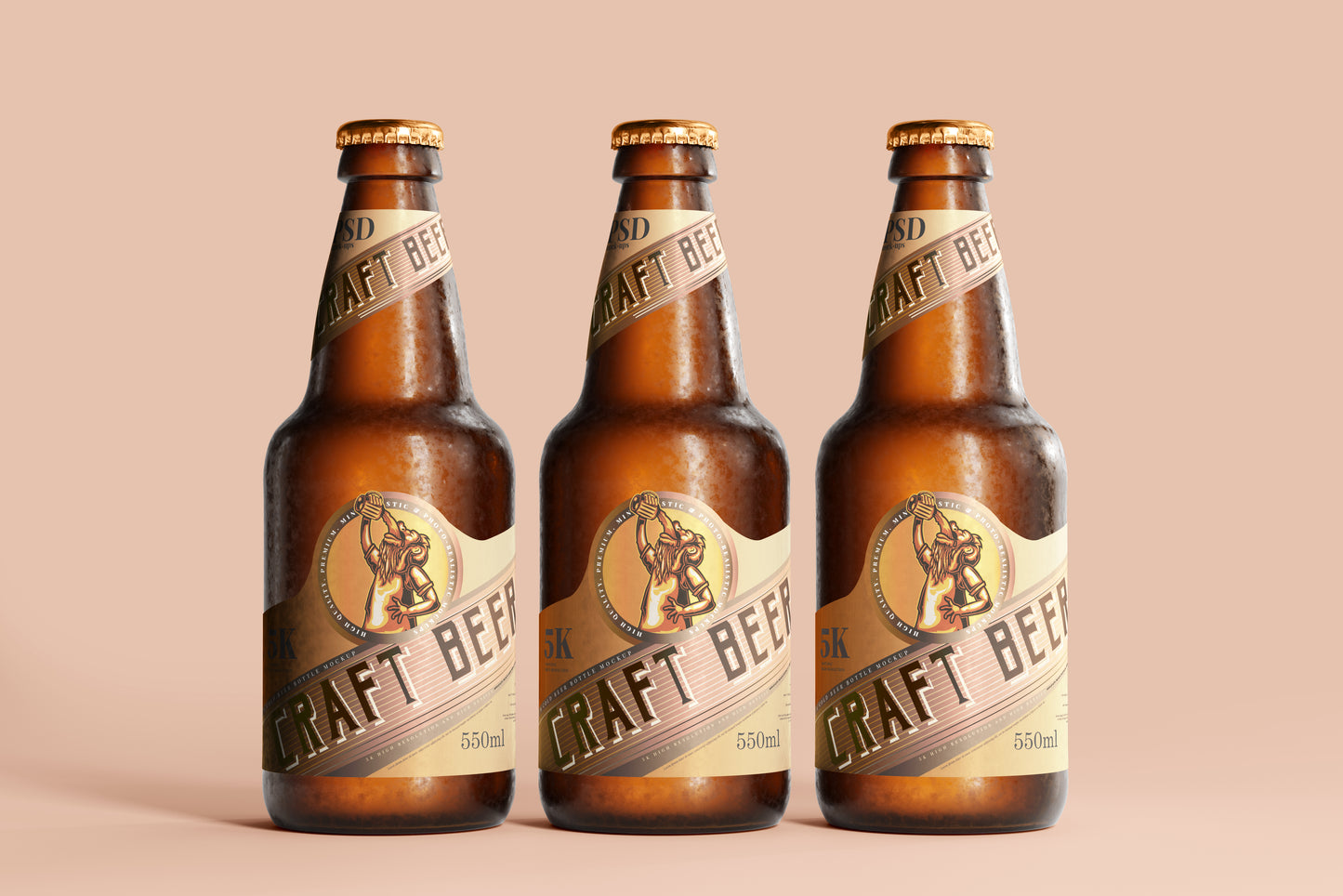 Cold Beer Bottle Mockups