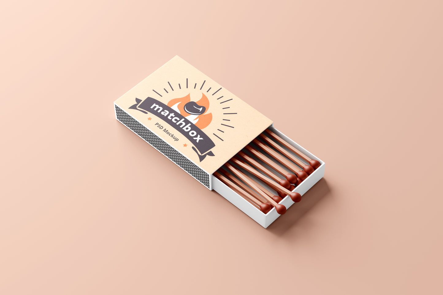 Paper Matchbox & Matchbook Mockups