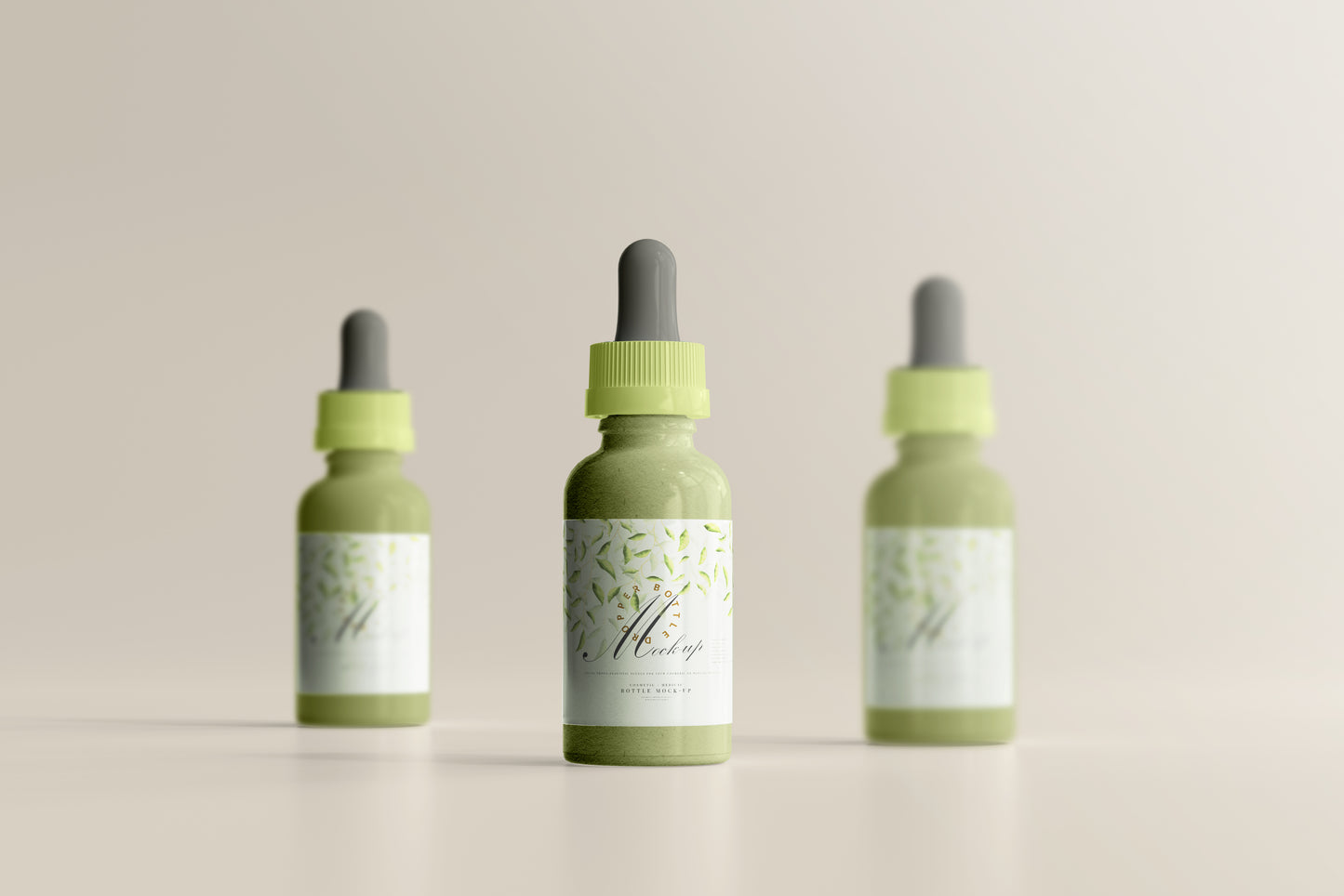 Plastic Dropper Bottle Mockup