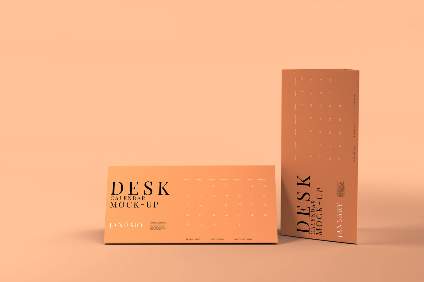 Desk Calendar Mockups