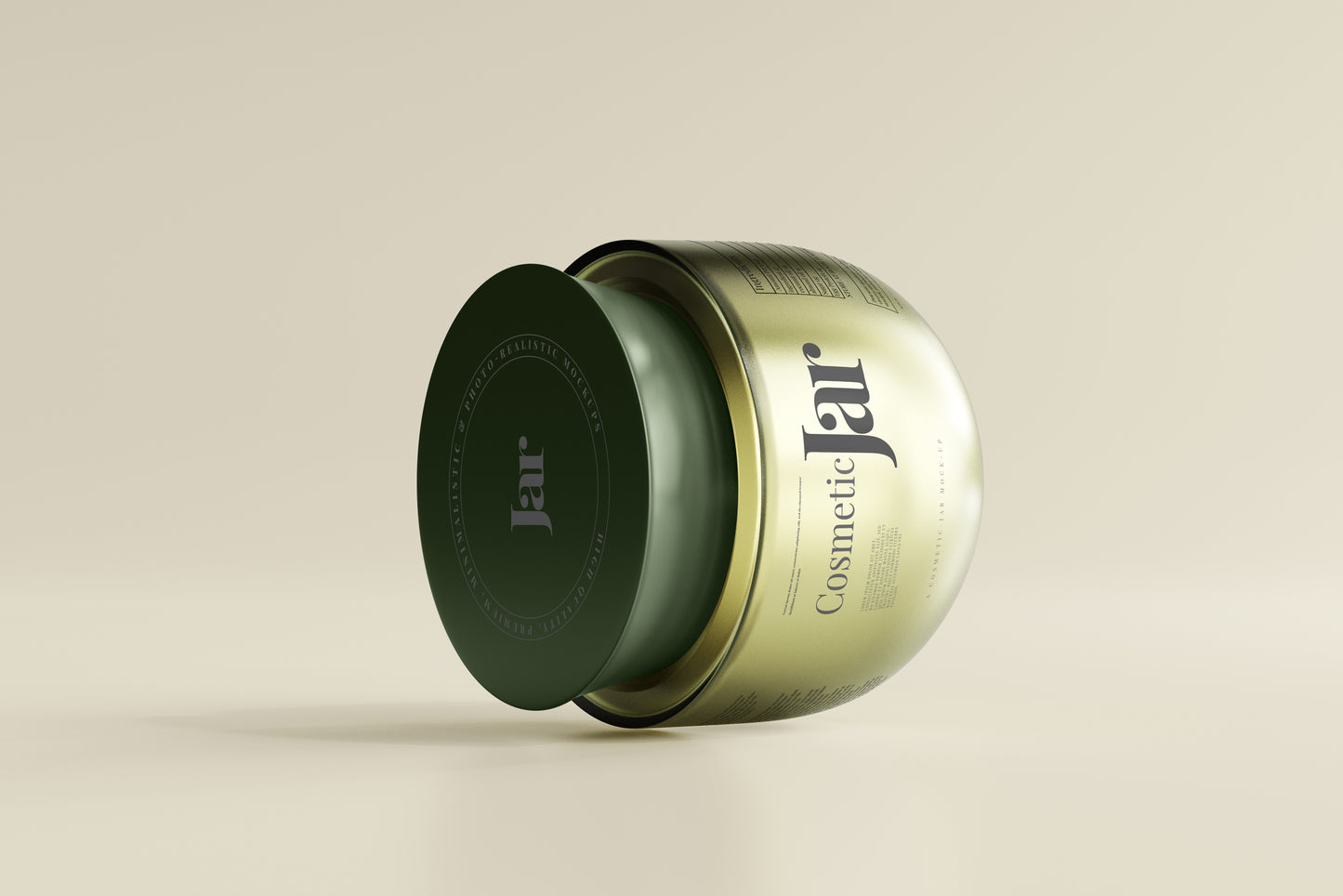 Glass Cosmetic Jar Mockups