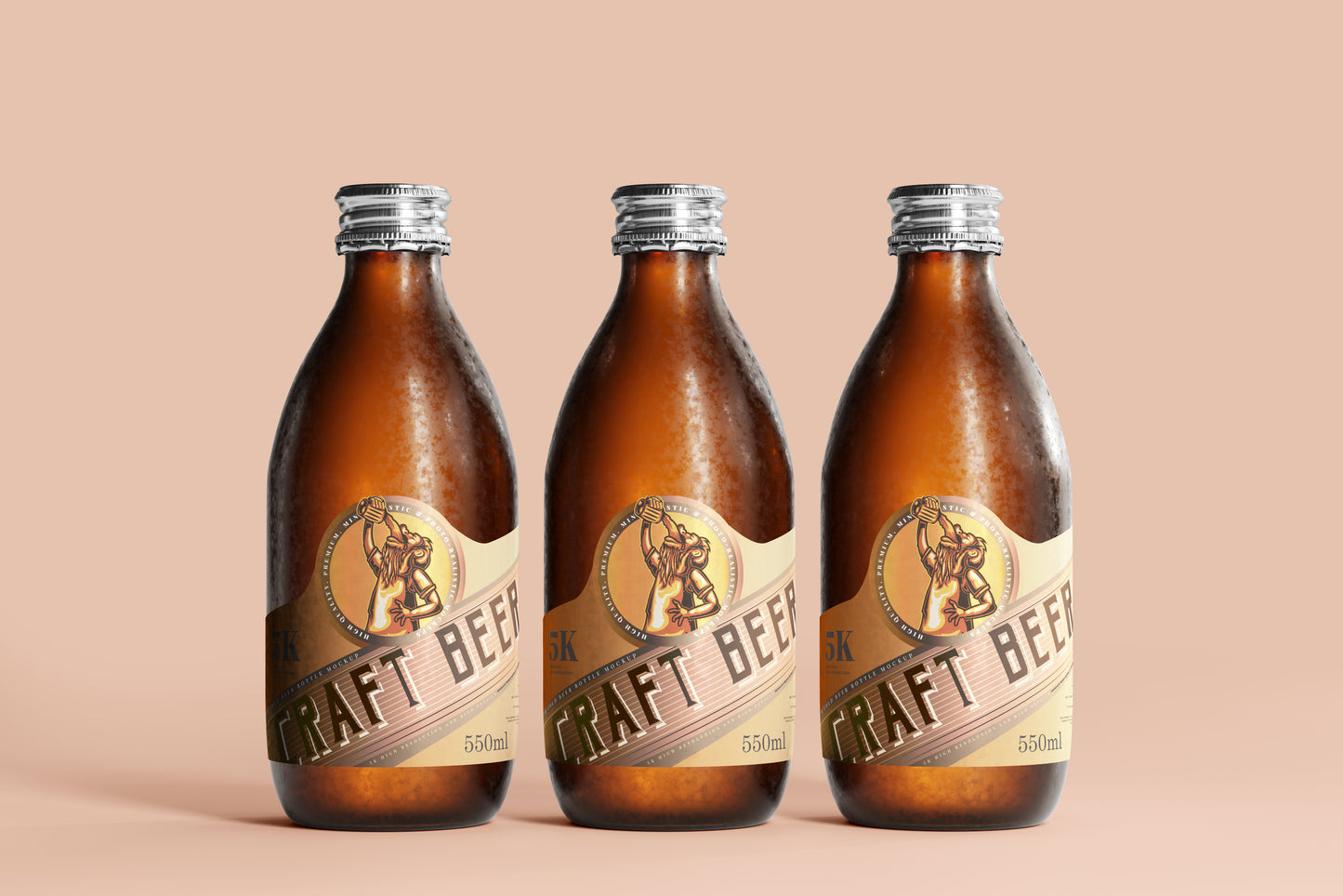 Cold Beer Bottle Mockups