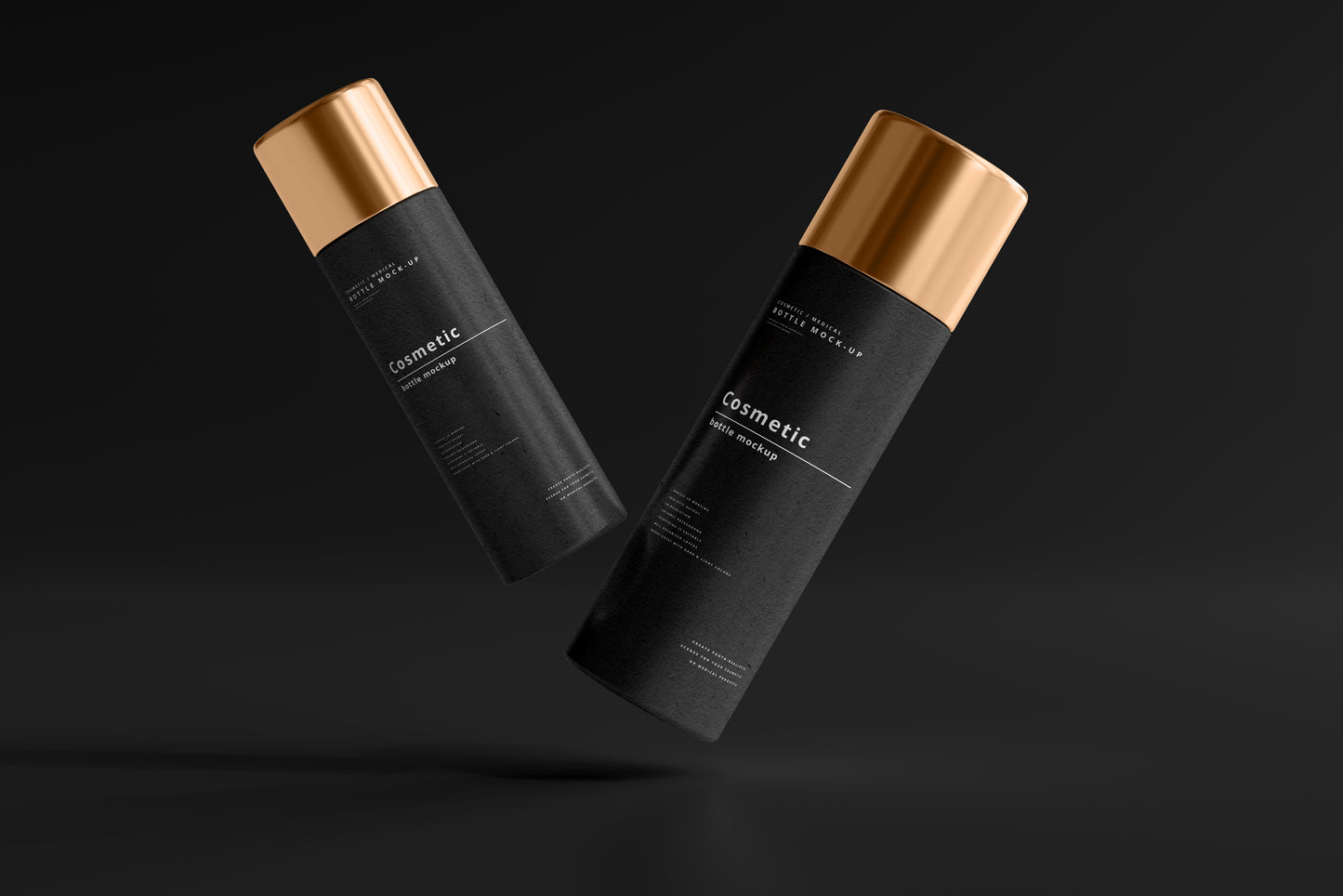 Dark Cosmetic Branding Mockup Bundle