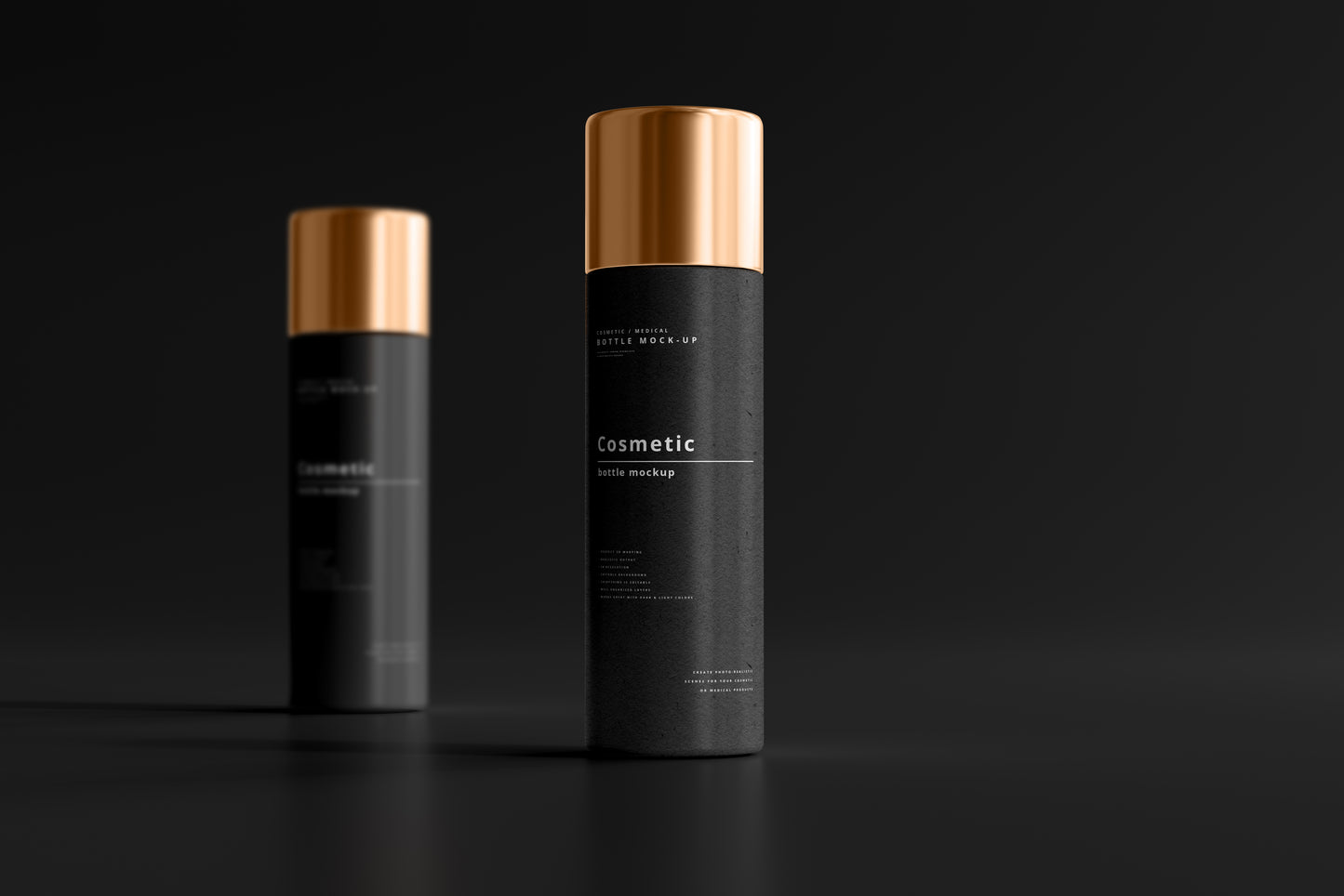 Dark Cosmetic Branding Mockup Bundle