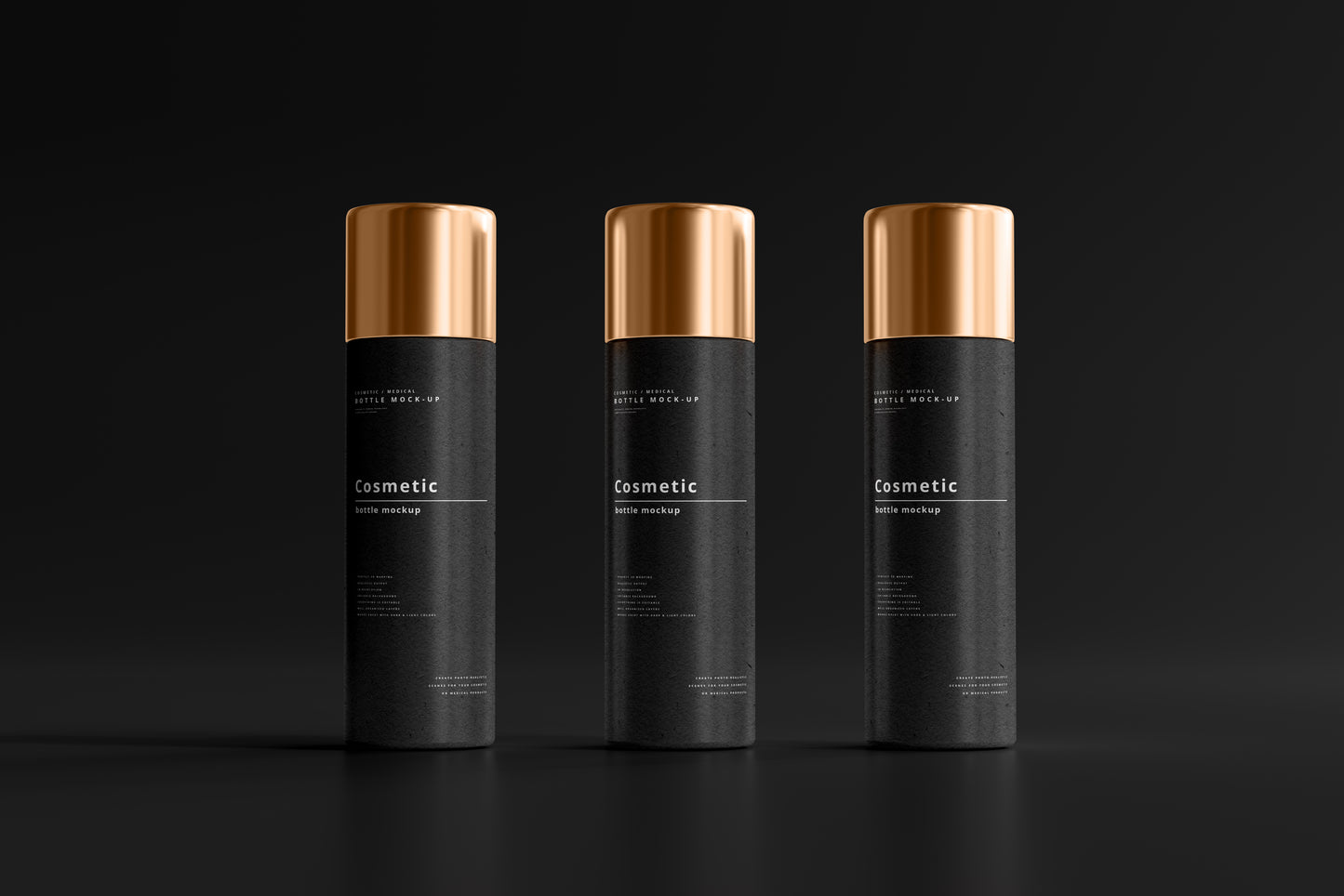 Dark Cosmetic Branding Mockup Bundle