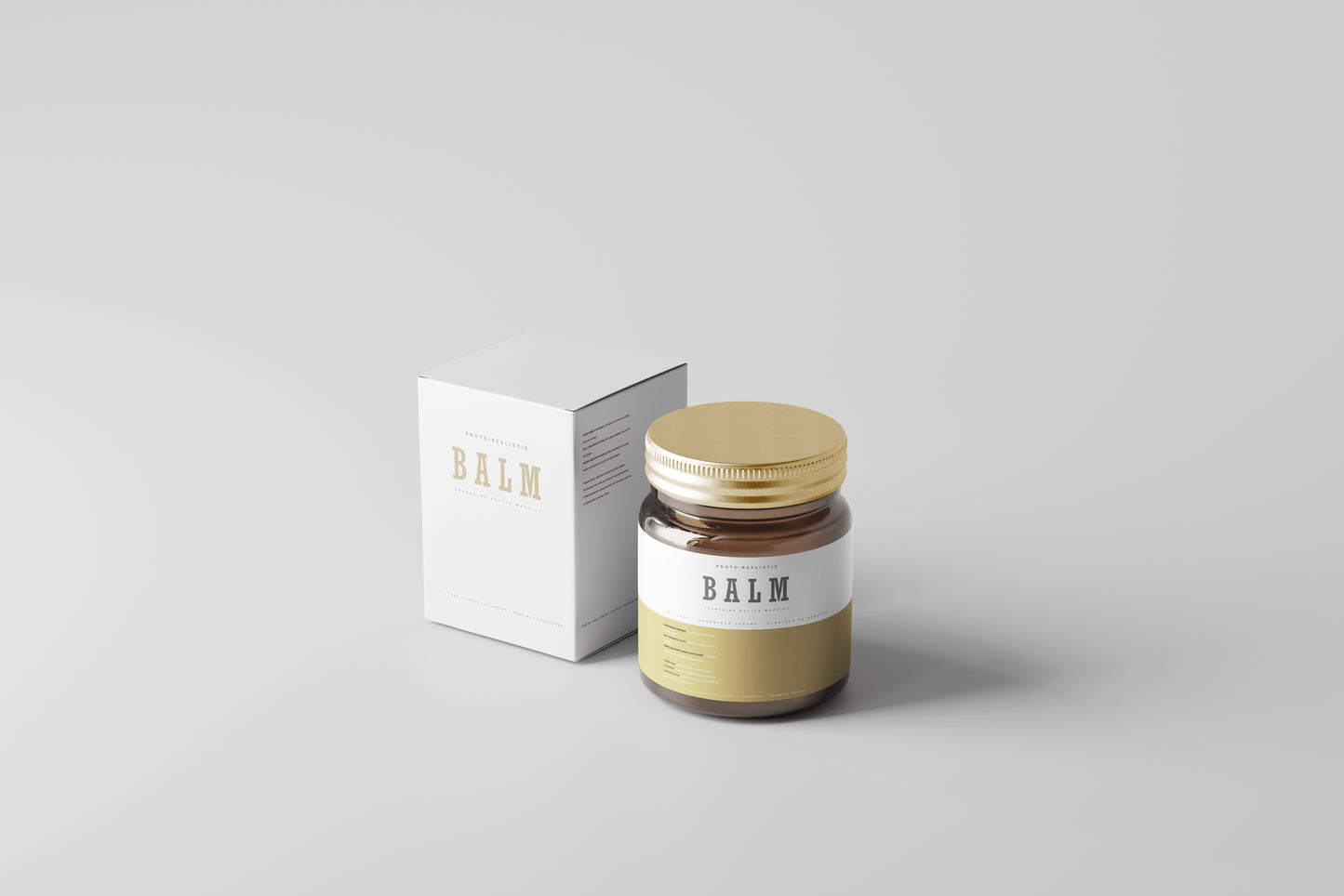 Ointment Balm Bottle Mockup