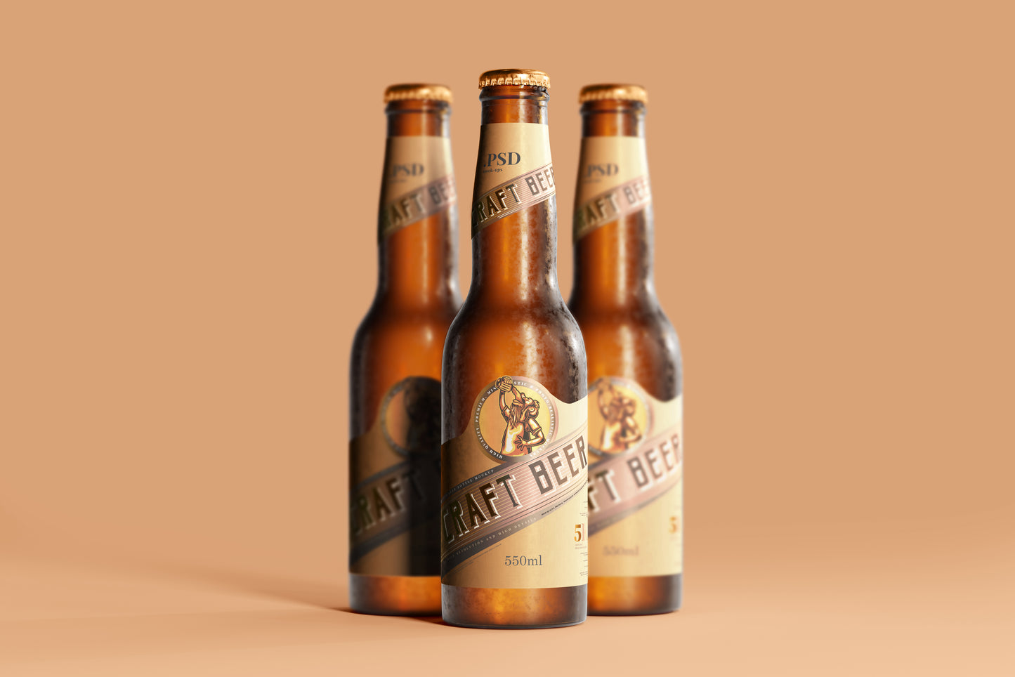 Cold Beer Bottle Mockups