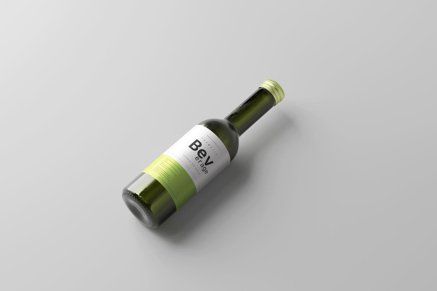 Quarter Mini Bottle Mock-Up