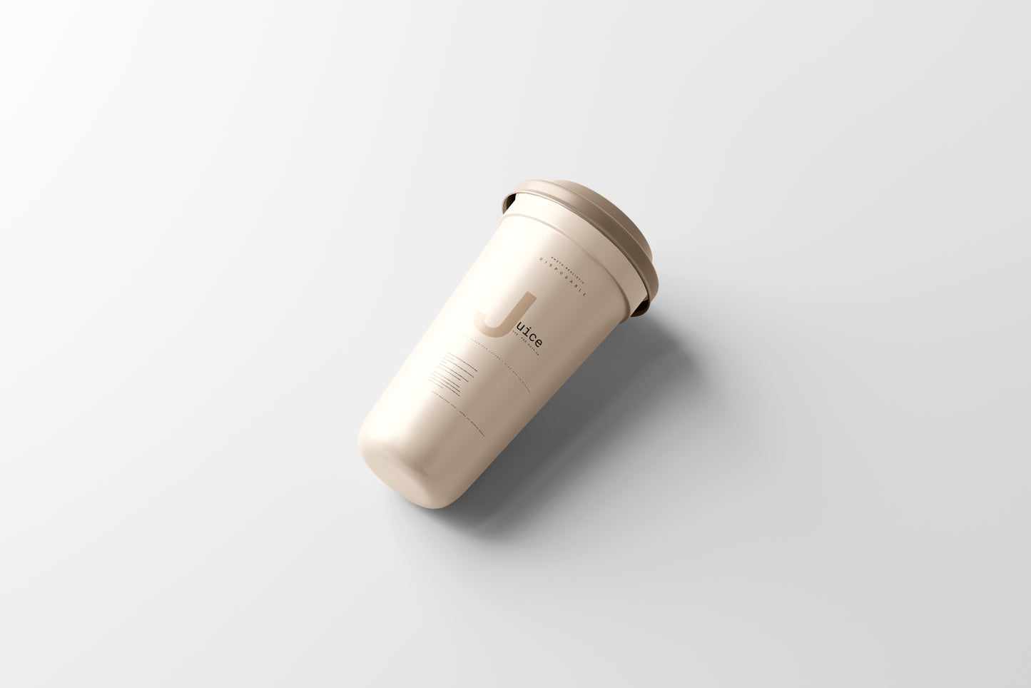 Disposable Plastic Cup Mockup