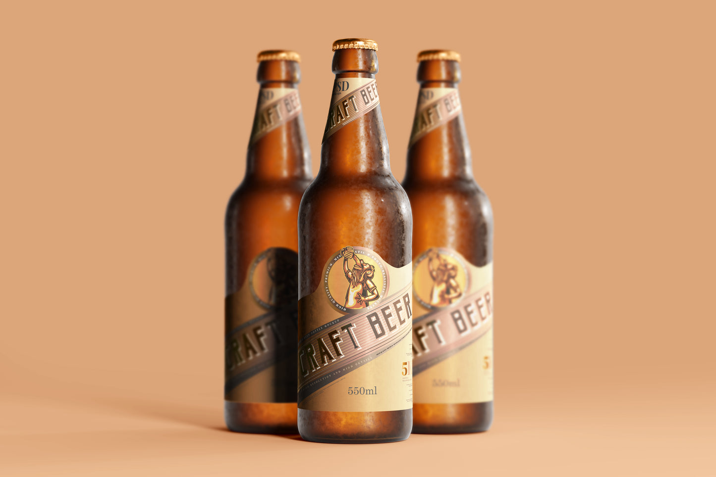 Cold Beer Bottle Mockups