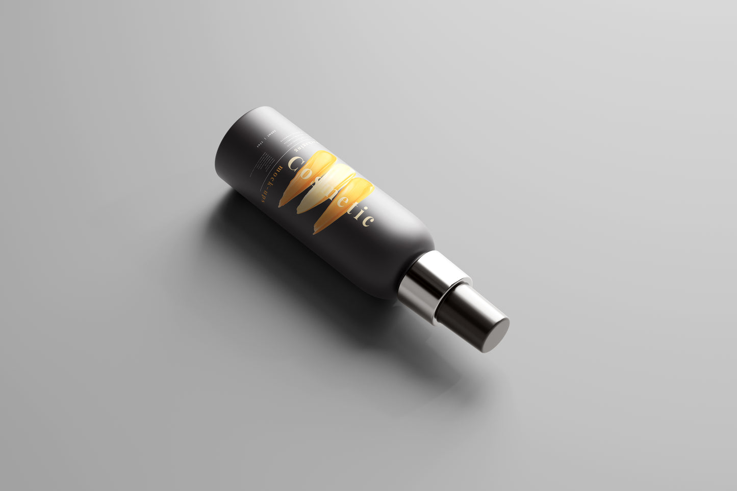 Dark Color Plastic Spray Bottle Mockup