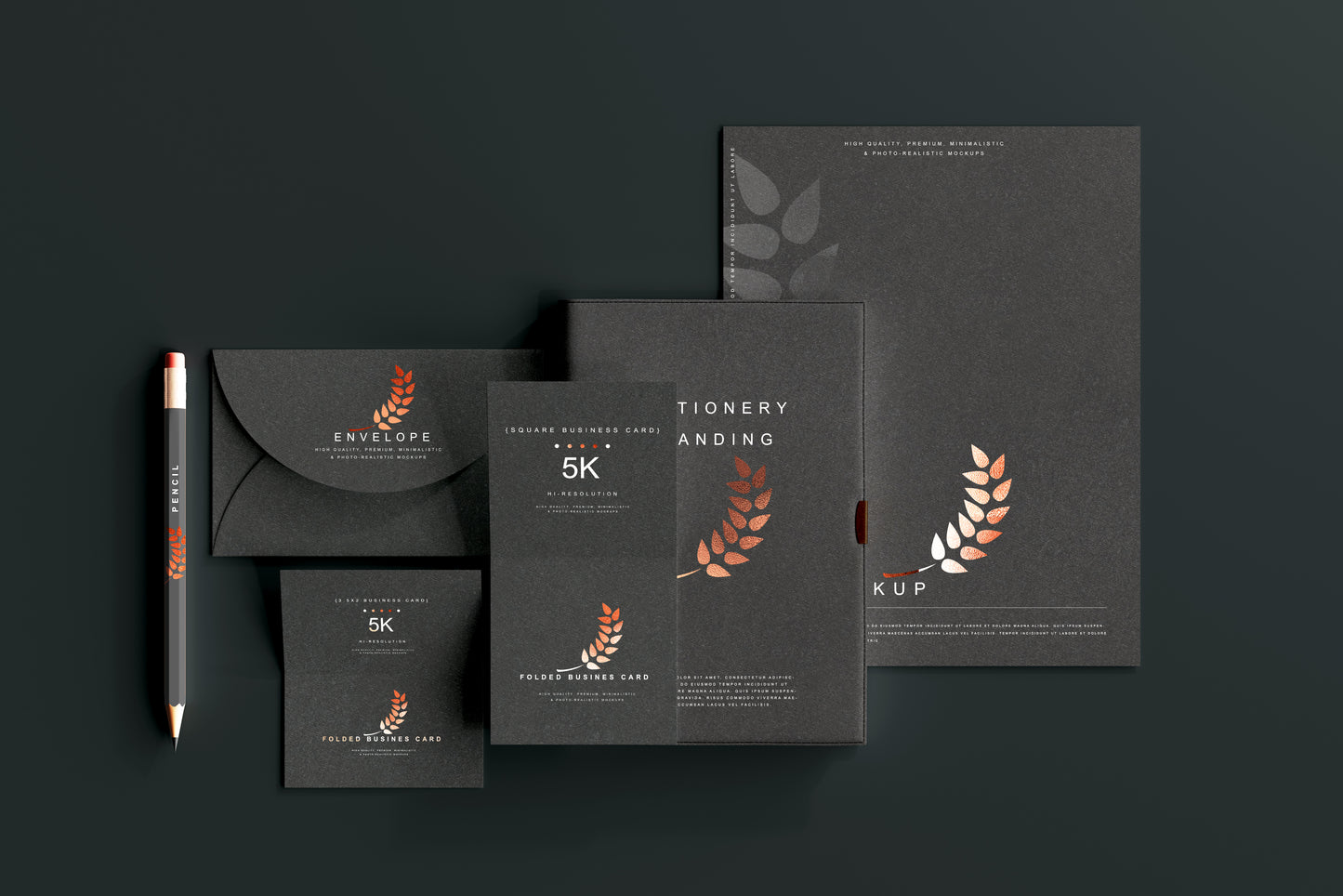 Stationery Branding Mockup Scenes