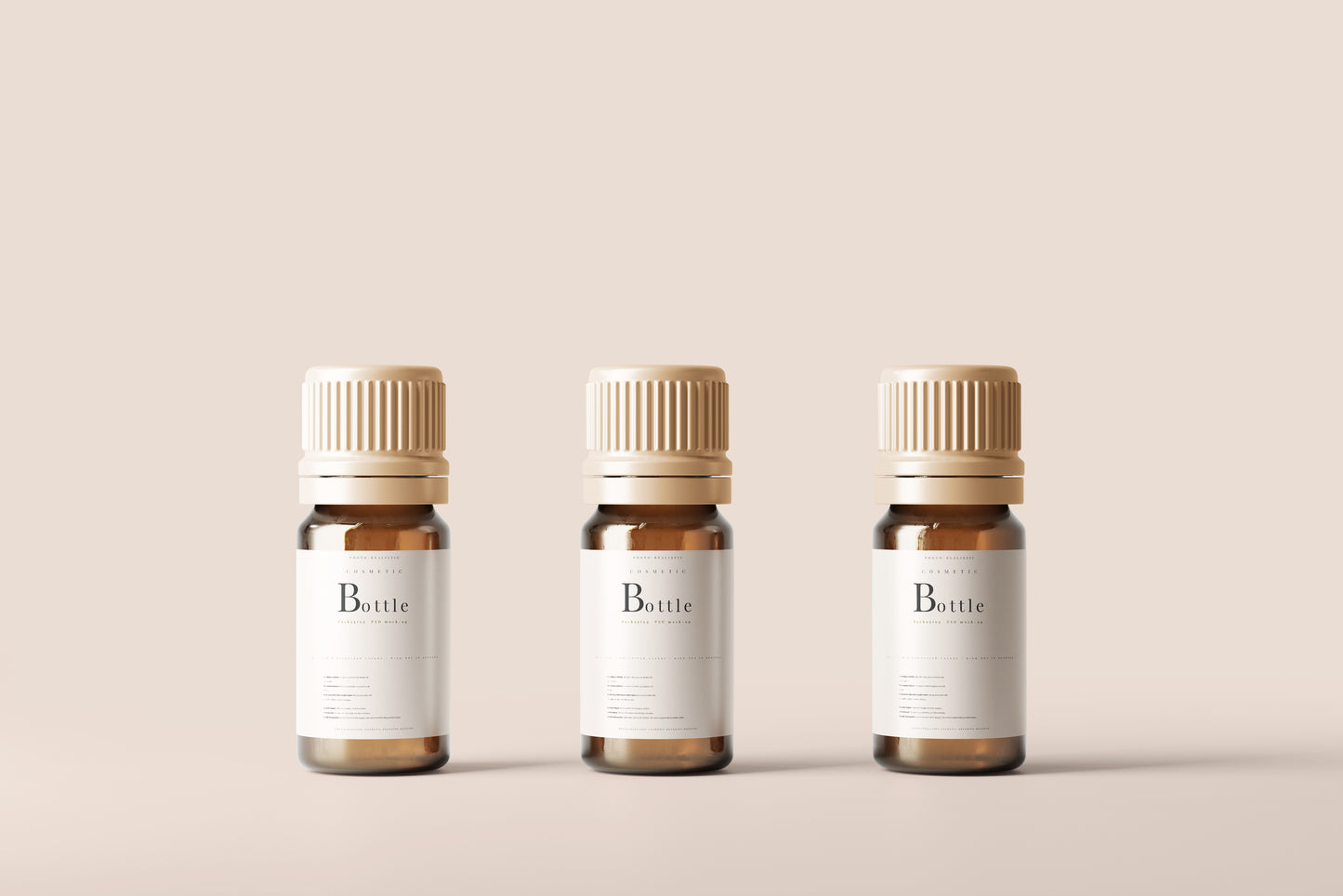 Amber Bottle Mockup