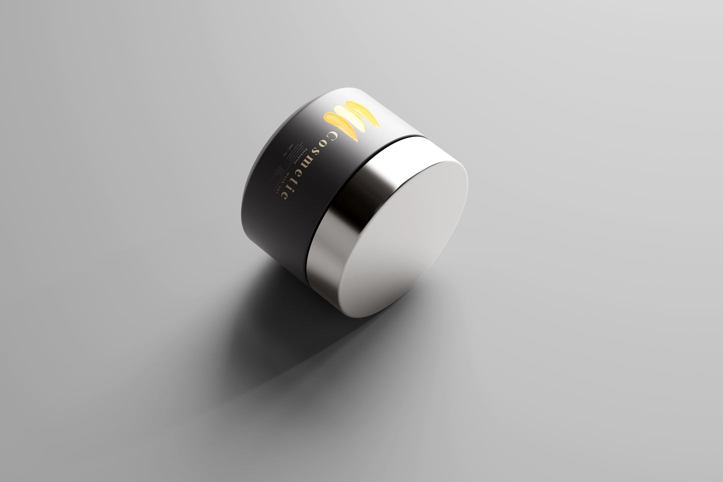 Dark Color Plastic Jar Mockup