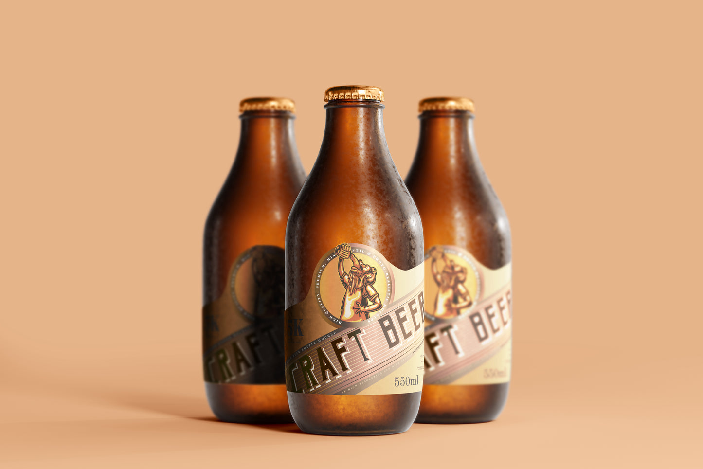 Cold Beer Bottle Mockups