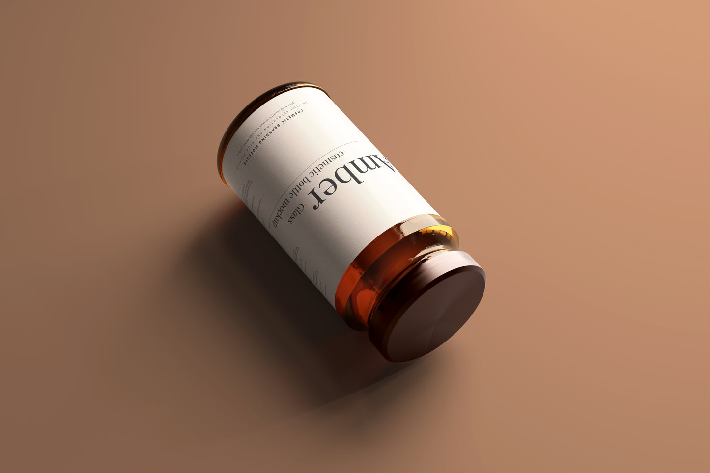 Amber Glass Jar Mockups