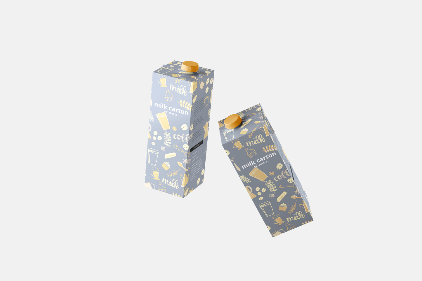 Milk Carton Box Mockup