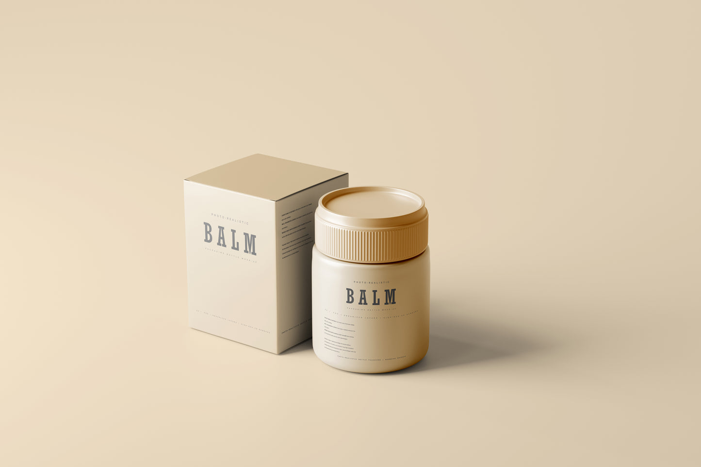 Ointment Balm Bottle Mockup