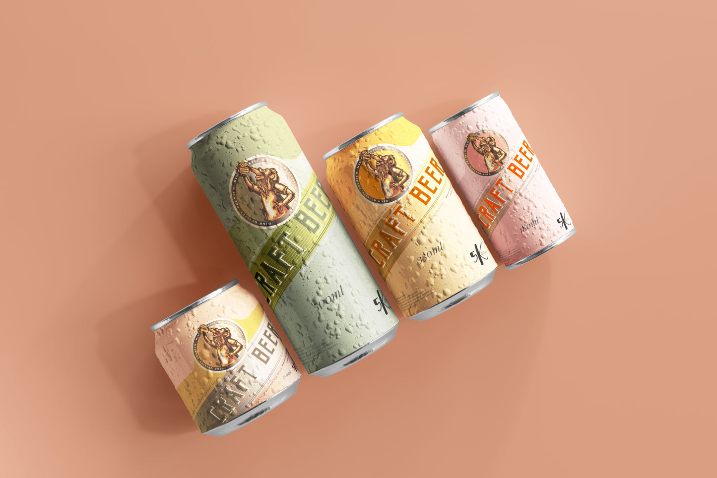 Beer or Soda Can Mockup Scene