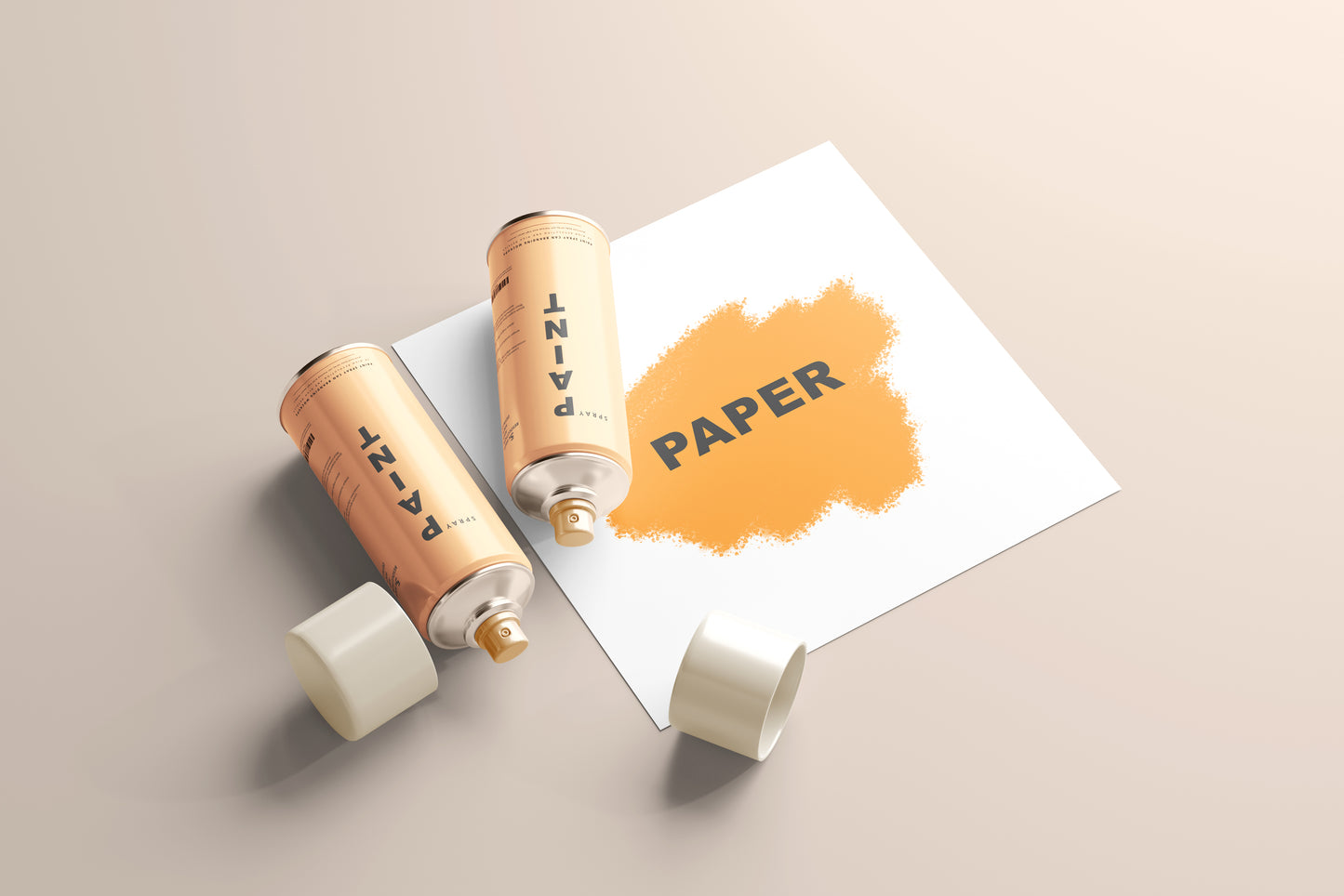 Spray Paint Can Mockups