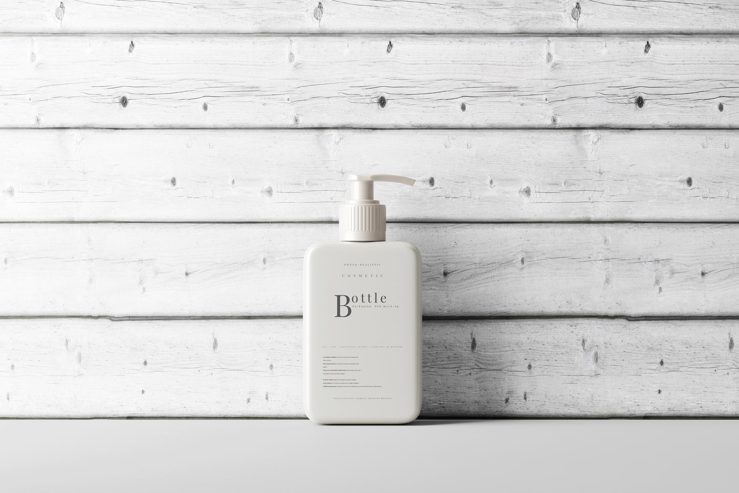 Square Pump Bottle Mockup