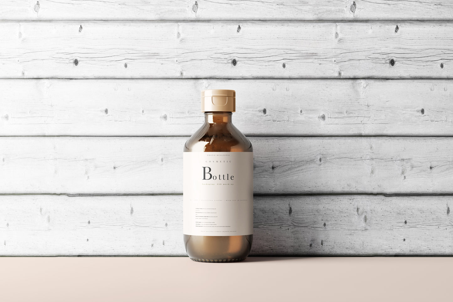 Amber Bottle Mockup