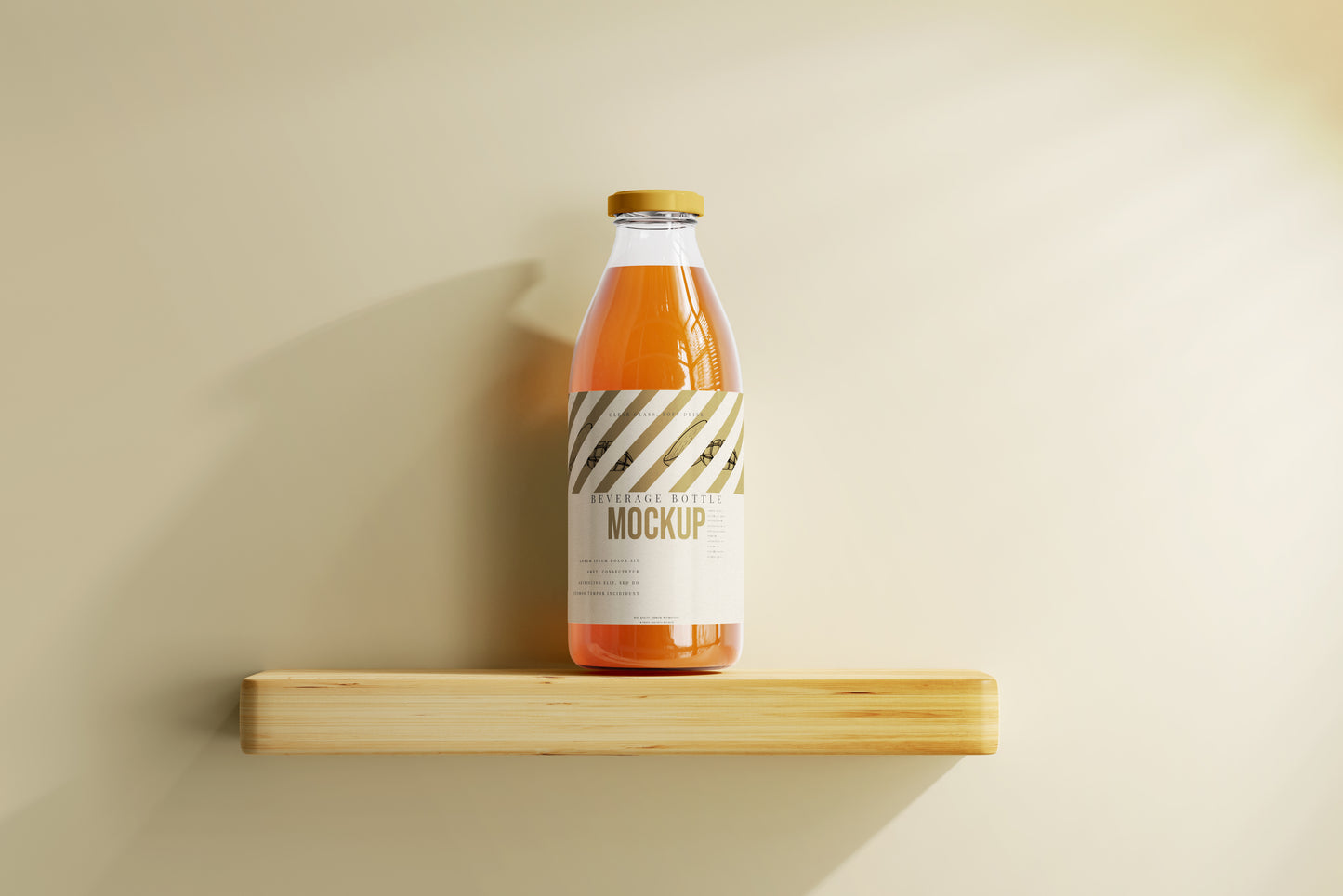 Soft Drink Glass Beverage Bottle Mockups
